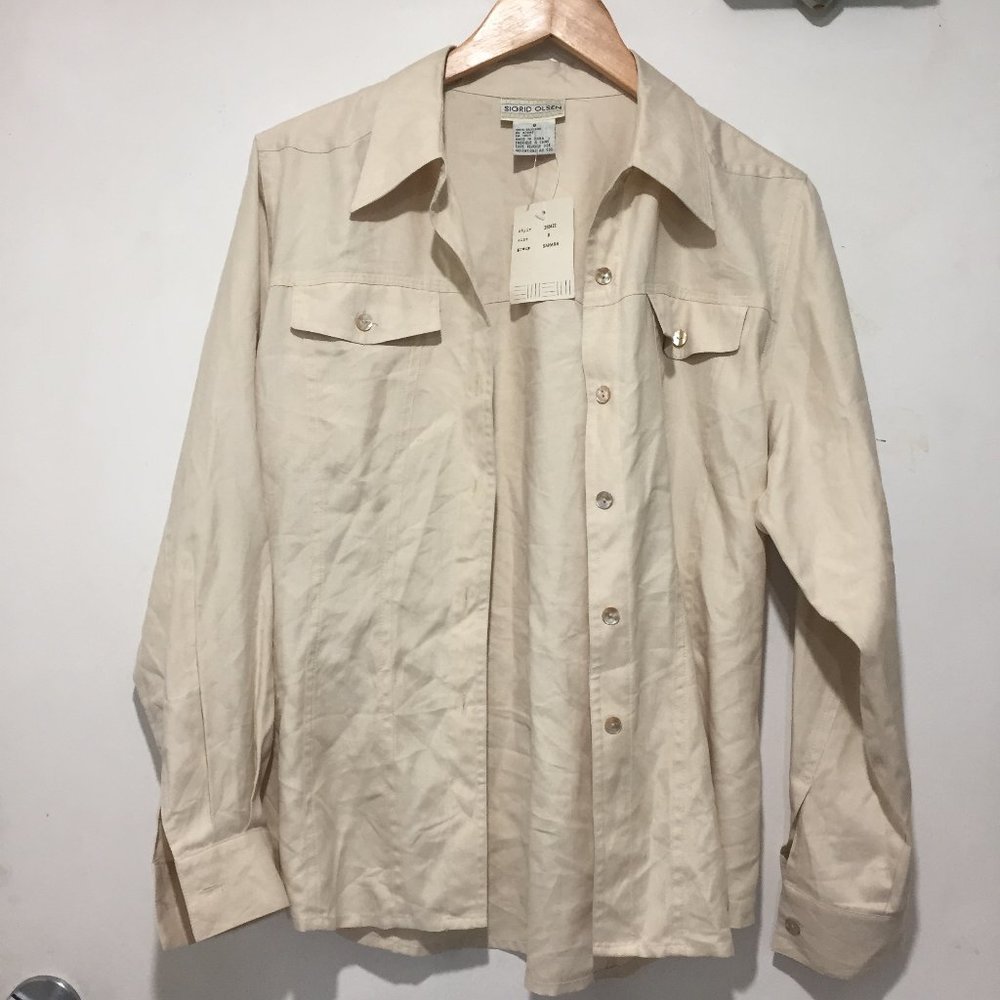 SIGRID OLSEN SILK BLOUSES SIZE 8 - Picture 2 of 4